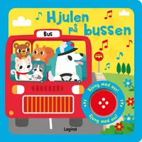 Omslaget till Hjulen på bussen : Sångbok med musik av Claire Stamper