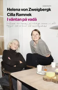 Omslaget till I väntan på vadå : Strävan: bli vuxna på riktigt innan vi dör; Dygd: stå ut med att misslyckas av Helena von Zweigbergk och Cilla Ramnek