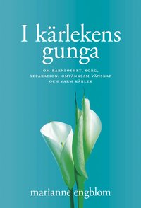 Omslaget till I kärlekens gunga : om barnlöshet, sorg, separation, omtänksam vänskap och varm kärlek av Marianne Engblom