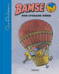 Omslaget till Bamse och lyckans dörr av Rune Andréasson