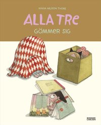 Omslaget till Alla tre gömmer sig av Maria Nilsson Thore