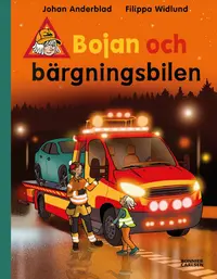 Omslaget till Bojan och bärgningsbilen av Johan Anderblad och Filippa Widlund