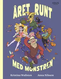 Omslaget till Året runt med monstren av Kristina Wallsten