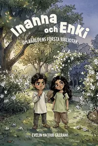 Omslaget till INANNA OCH ENKI. Om världens första bibliotek av Evelin Yacoub Gazrawi