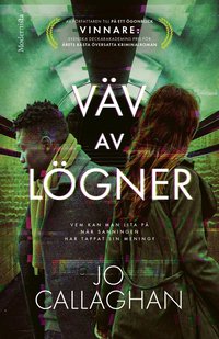 Omslaget till Väv av lögner av Jo Callaghan