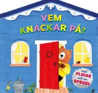 Omslaget till Vem knackar på? av Rosie Dickins