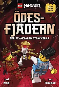 Omslaget till Ödesfjädern : skriftväktaren attackerar av Jed King