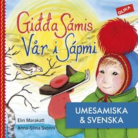 Omslaget till Vår i Sápmi - på umesamiska & svenska av Elin Marakatt