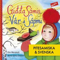 Omslaget till Vår i Sápmi - på piteamiska & svenska av Elin Marakatt